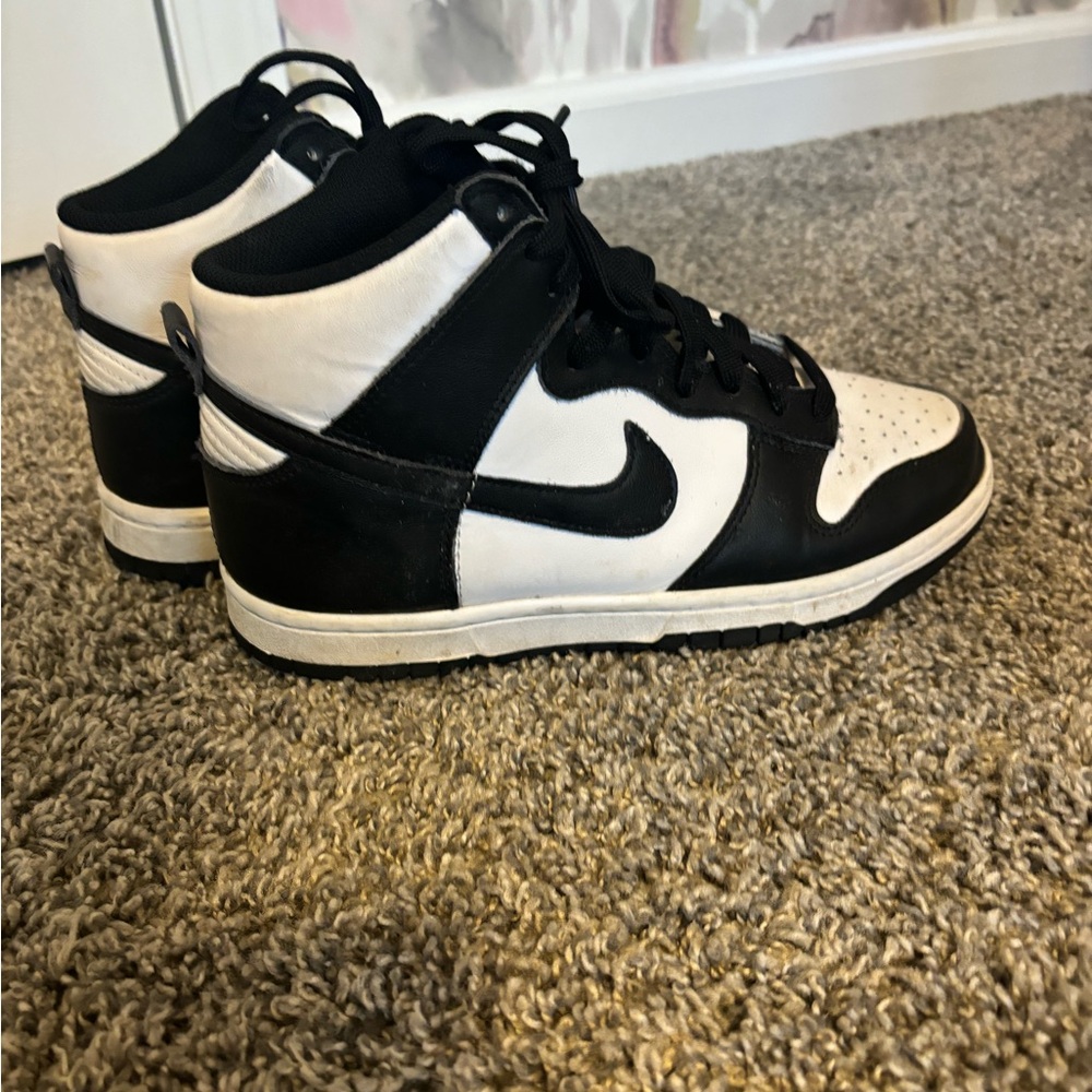 Nike panda dunks high